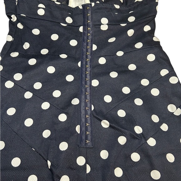 Victoria’s Secret Body by Victoria Polka Dot Fitted Dress Retro Pin Up Size 4 - Picture 5 of 10